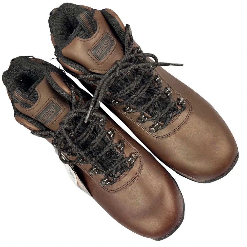 Khombu Ravine Hiking Boots‎ Mens 12 Brown Leather Waterproof Thinsulate Outdoor